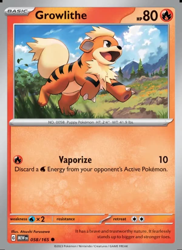 Growlithe — 151 #058
