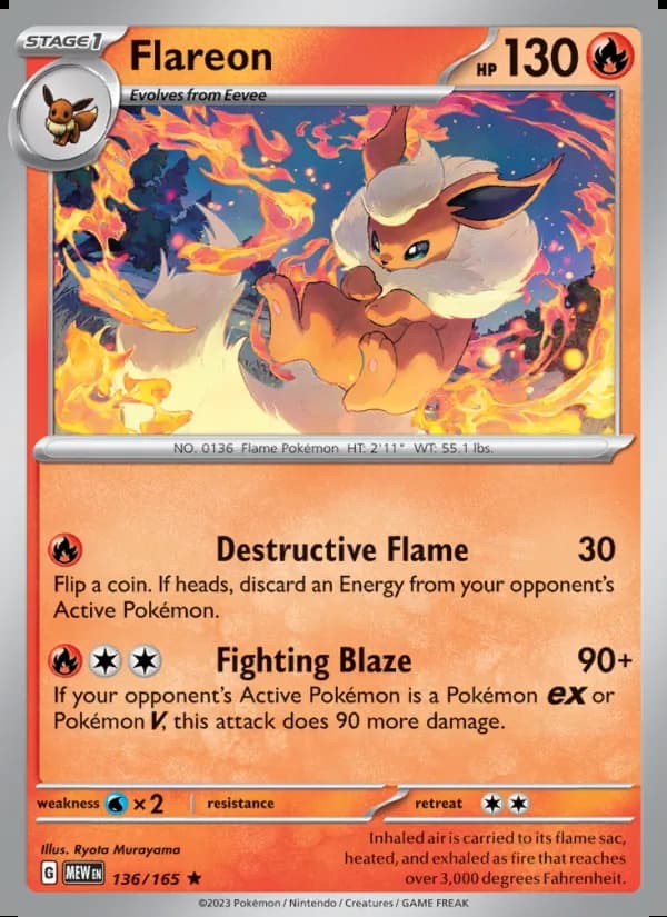 Flareon — 151 #136