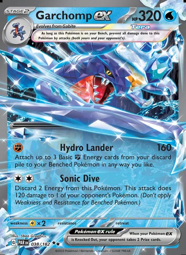 Garchomp ex — Paradox Rift #038