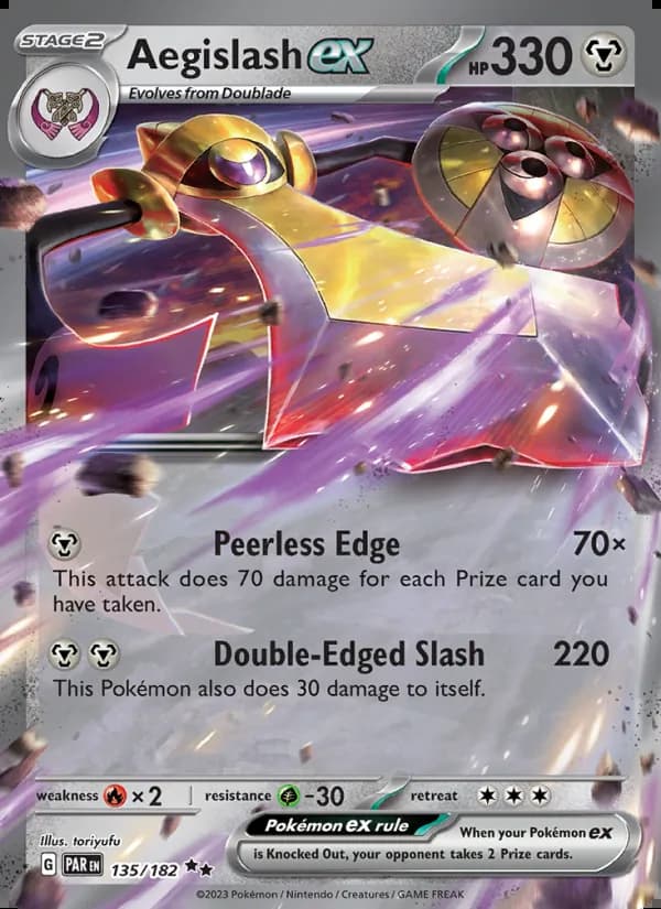 Aegislash ex — Paradox Rift #135