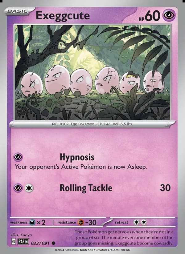 Exeggcute — Destinos de Paldea #023