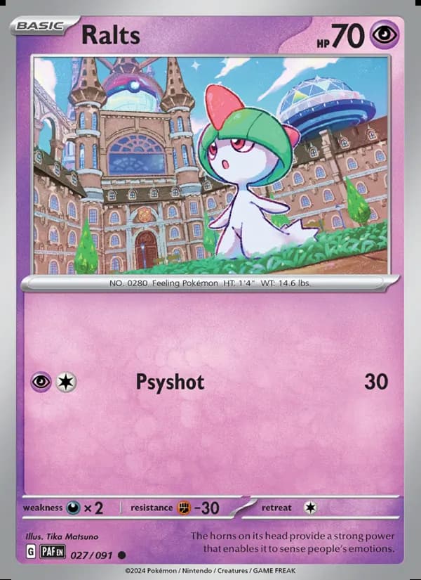Ralts — Paldean Fates #027
