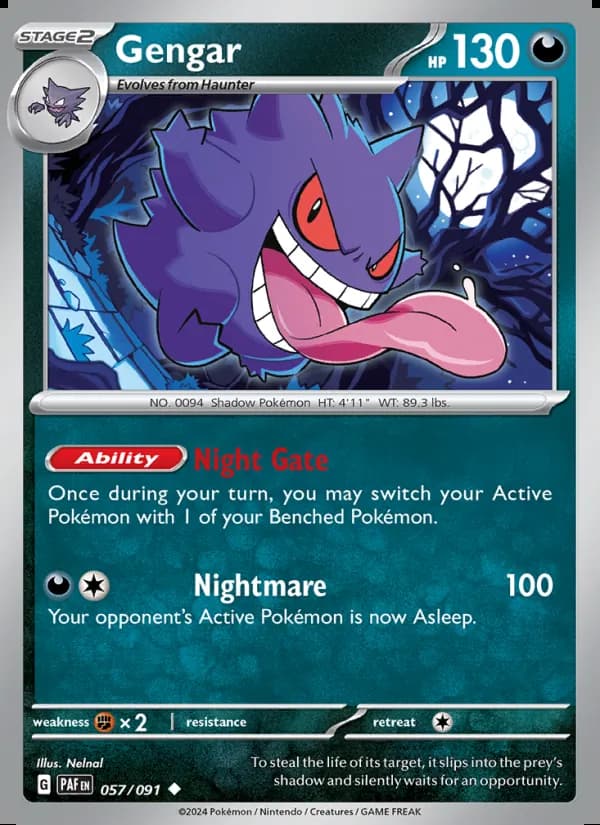 Gengar — Destinos de Paldea #057
