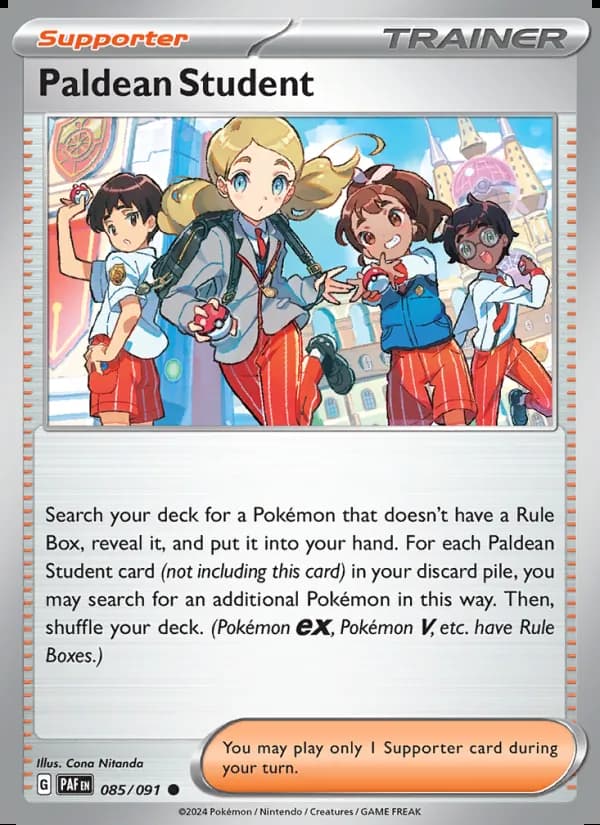 Paldean Student — Paldean Fates #085