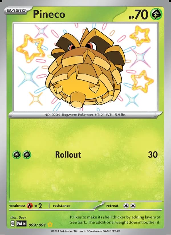 Pineco — Paldean Fates #099