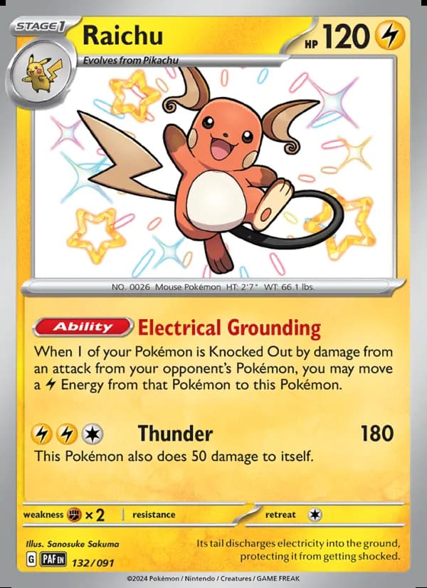 Raichu — Destinos de Paldea #132