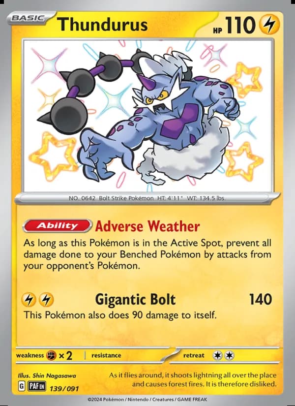 Thundurus — Paldean Fates #139