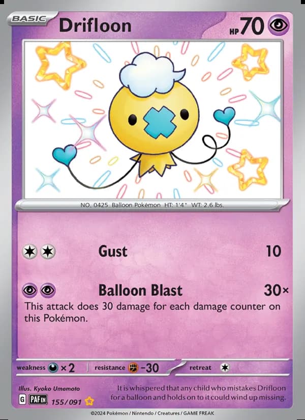 Drifloon — Destinos de Paldea #155