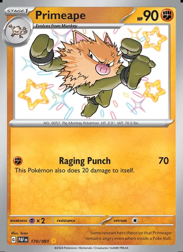 Primeape — Destinos de Paldea #170