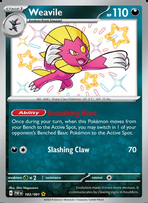 Weavile — Destinos de Paldea #183