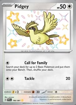 Pidgey — Paldean Fates #196