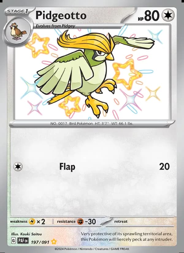 Pidgeotto — Paldean Fates #197