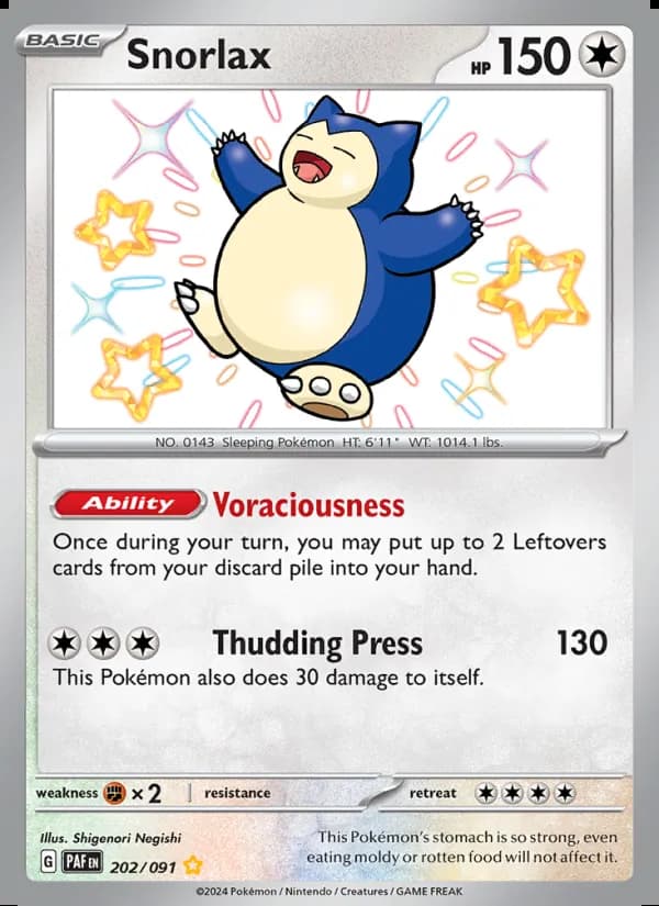 Snorlax — Paldean Fates #202