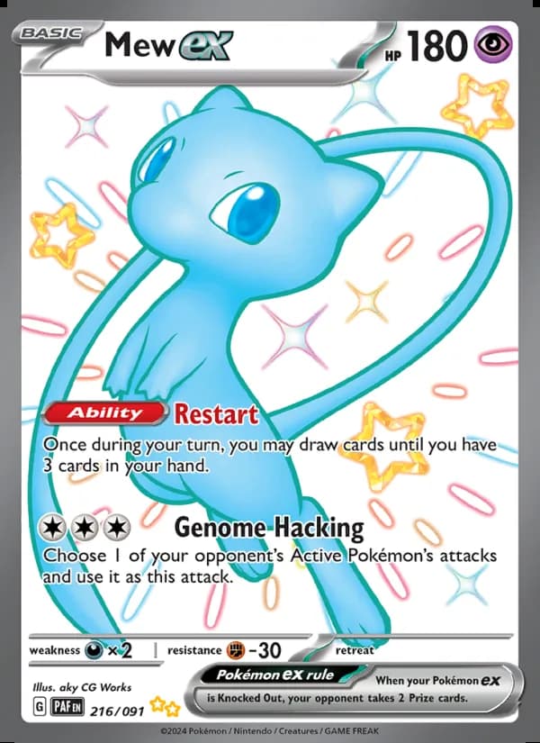 Mew ex — Destinos de Paldea #216