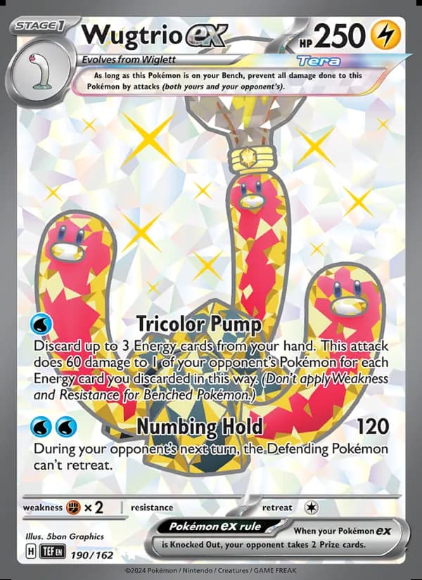 Wugtrio ex — Temporal Forces #190