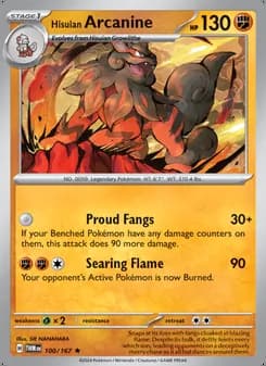 Hisuian Arcanine — Twilight Masquerade #100