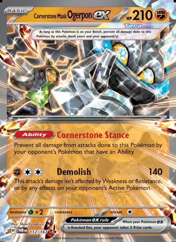 Ogerpon Máscara Cimiento ex — Mascarada Crepuscular #112