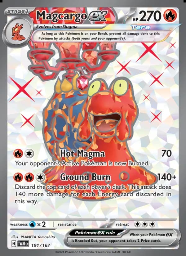 Magcargo ex — Twilight Masquerade #191