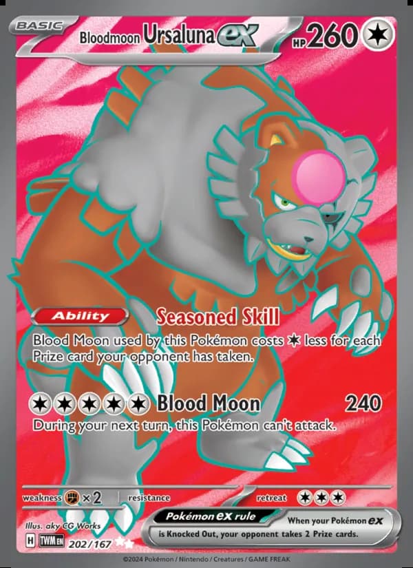 Bloodmoon Ursaluna ex — Twilight Masquerade #202