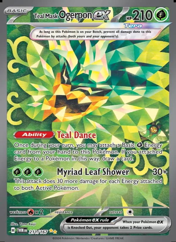 Ogerpon Máscara Turquesa ex — Mascarada Crepuscular #211