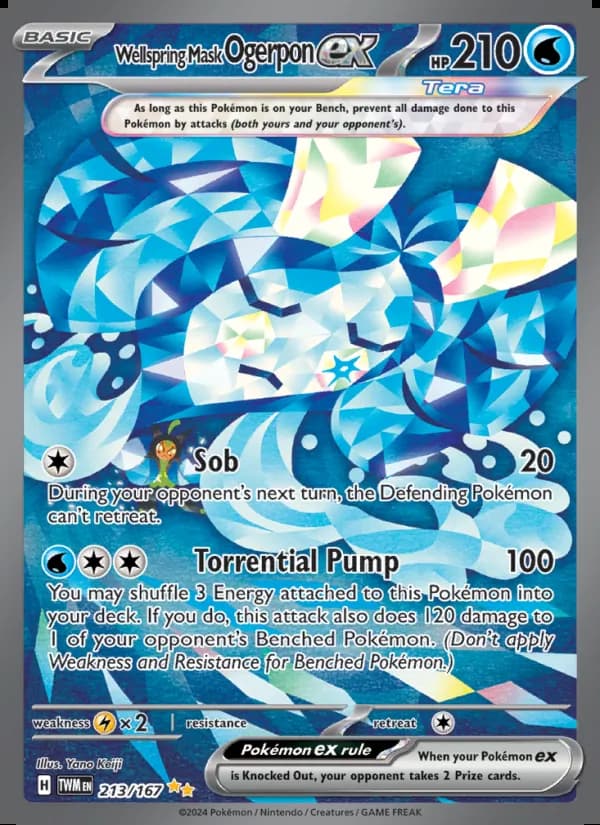 Wellspring Mask Ogerpon ex — Twilight Masquerade #213