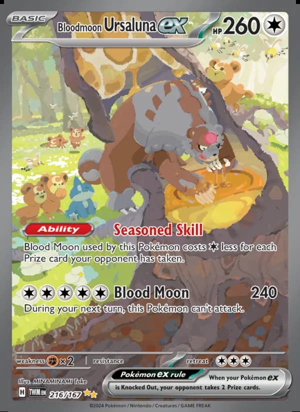 Bloodmoon Ursaluna ex — Twilight Masquerade #216