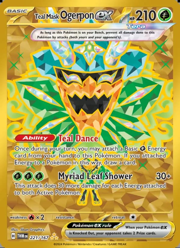 Teal Mask Ogerpon ex — Twilight Masquerade #221
