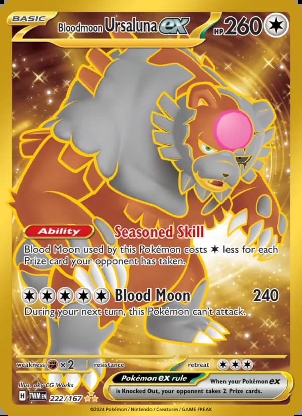 Bloodmoon Ursaluna ex — Twilight Masquerade #222