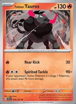 Tauros de Paldea — Chispas Fulgurantes #018