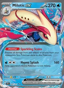 Milotic ex — Chispas Fulgurantes #042