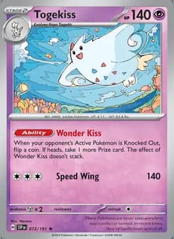 Togekiss — Chispas Fulgurantes #072