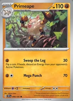 Primeape — Chispas Fulgurantes #099