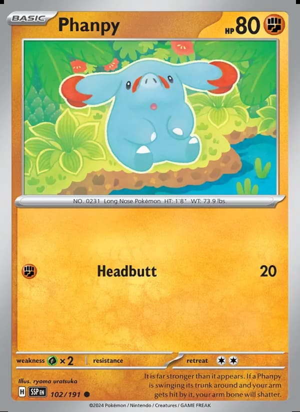 Phanpy — Surging Sparks #102