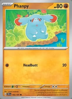 Phanpy — Chispas Fulgurantes #102