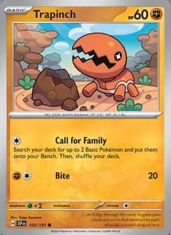 Trapinch — Chispas Fulgurantes #104