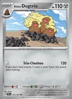 Dugtrio de Alola — Chispas Fulgurantes #123