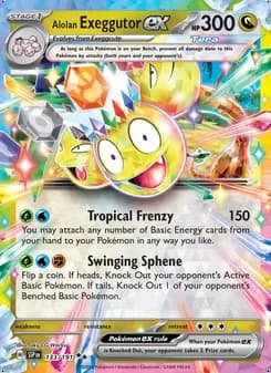 Exeggutor de Alola ex — Chispas Fulgurantes #133