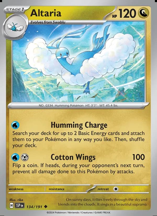 Altaria — Surging Sparks #134