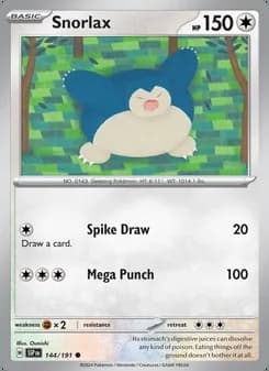 Snorlax — Chispas Fulgurantes #144