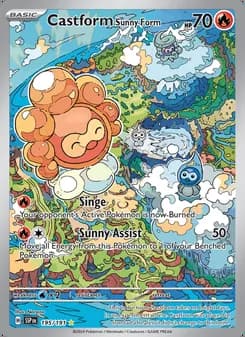 Castform Forma Sol — Chispas Fulgurantes #195