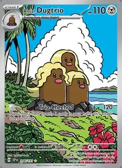 Dugtrio de Alola — Chispas Fulgurantes #208