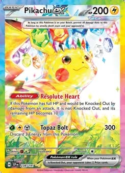 Pikachu ex — Chispas Fulgurantes #238