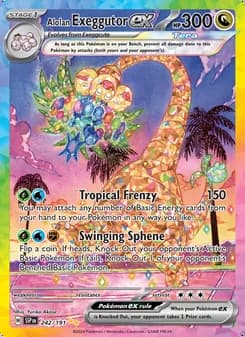 Exeggutor de Alola ex — Chispas Fulgurantes #242