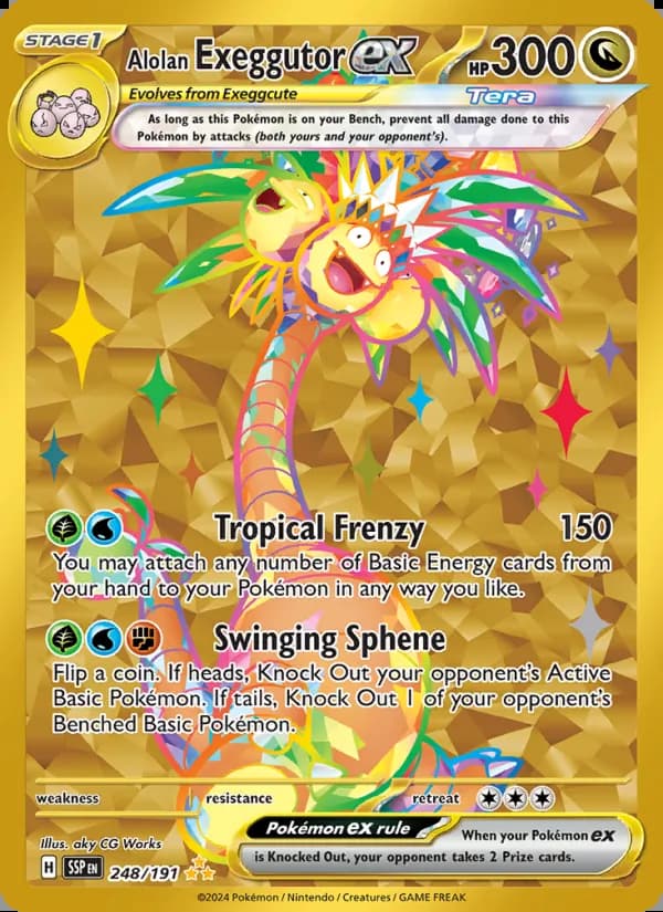 Alolan Exeggutor ex — Surging Sparks #248