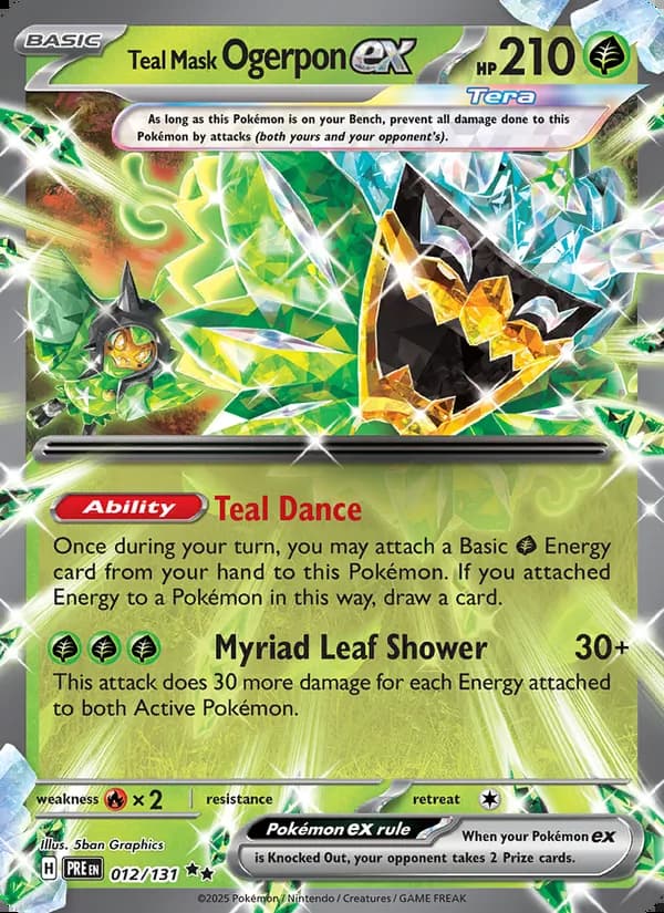 Teal Mask Ogerpon ex — Prismatic Evolutions #012