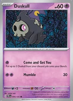 Duskull — Prismatic Evolutions #035