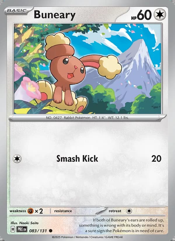 Buneary — Prismatic Evolutions #083