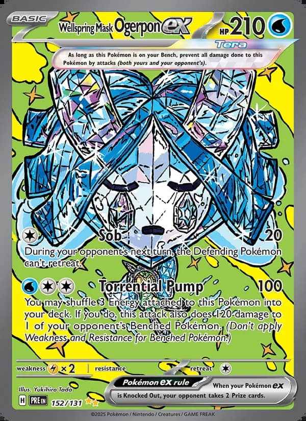 Ogerpon Máscara Fuente ex — Evoluciones Prismáticas #152