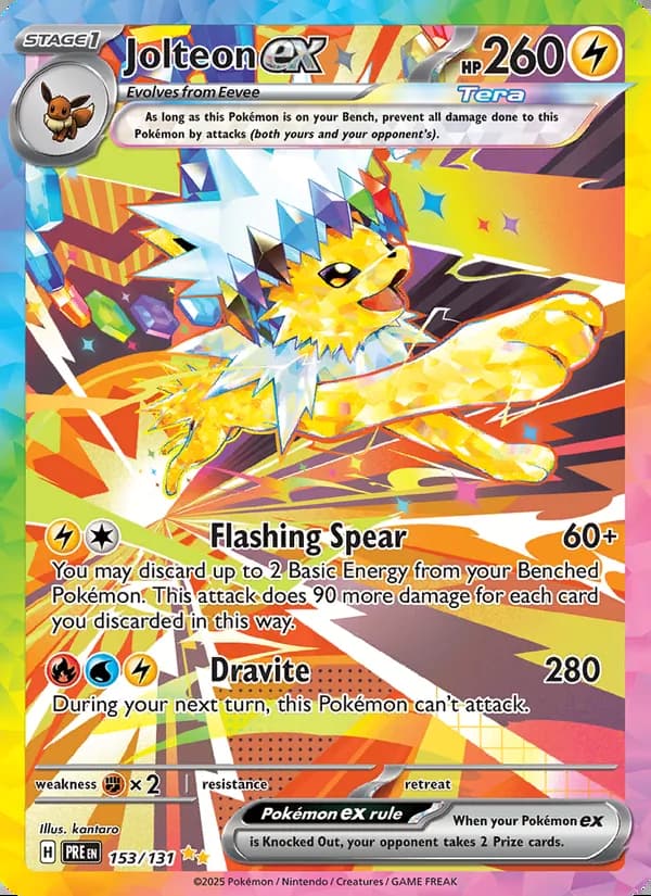Jolteon ex — Prismatic Evolutions #153