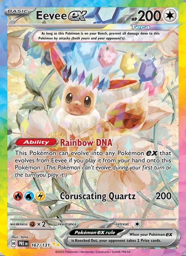 Eevee ex — Prismatic Evolutions #167